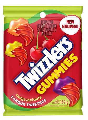 Twizzlers Gummies Tangy Tongue Twisters 182g