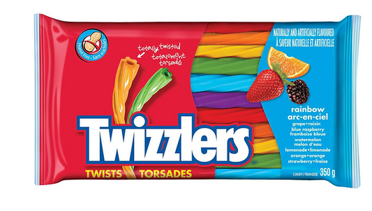 Twizzlers Twists Rainbow Licorice - 350g