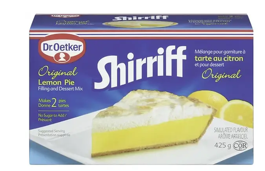 Buy Dr. Oetker Original Shirriff Lemon Pie Filling and Dessert Mix From SnowBird Sweets